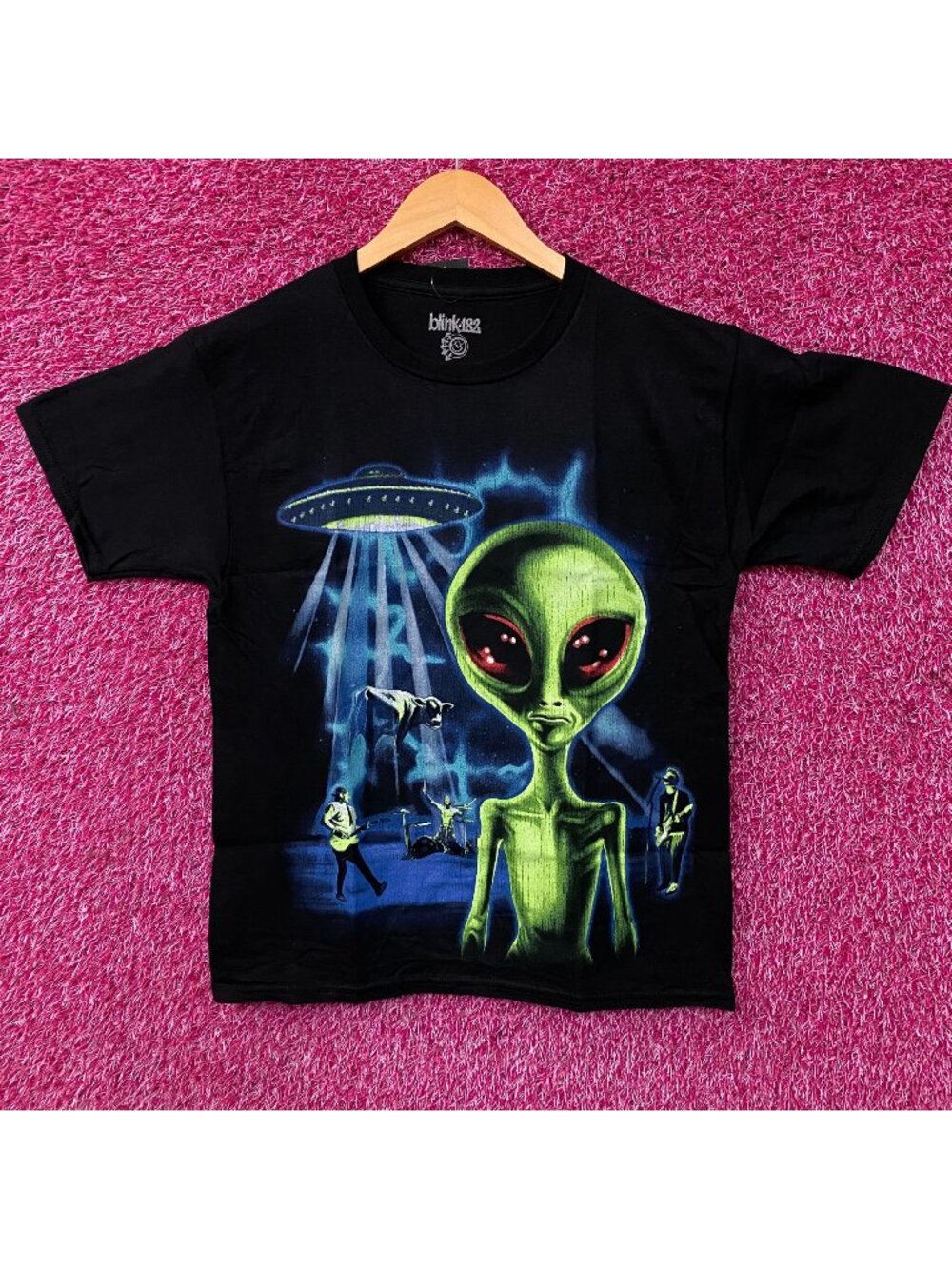 Blink-182 Enema of the State "Aliens Exist" Pop Punk Band T-Shirt XS
